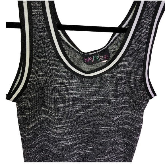 Preowned sporty gray long slit, maxi dress/top - Picture 4 of 11